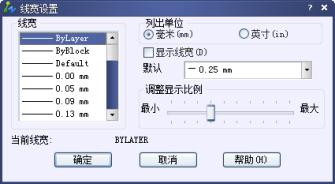 CAD圖層線寬改不了怎么辦