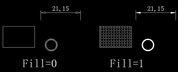CAD中如何控制填充、文字等各類圖形的顯示效果