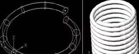 CAD應(yīng)用：彈簧的繪制