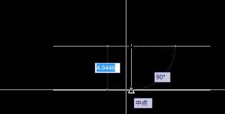 CAD怎么畫(huà)一條直線的中垂線