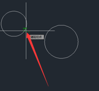 CAD如何繪制與兩個圓同時相切的圓
