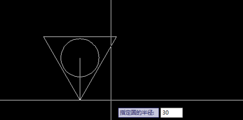 cad中畫圓的外切三角形.png