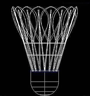 怎么用CAD繪制立體羽毛球？