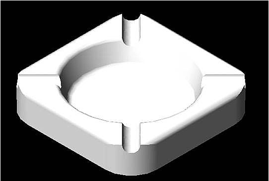 中望CAD煙灰缸畫法