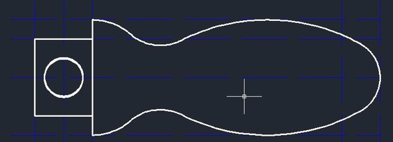 怎么用CAD畫手柄？