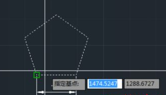 CAD如何按照比例縮放五邊形？