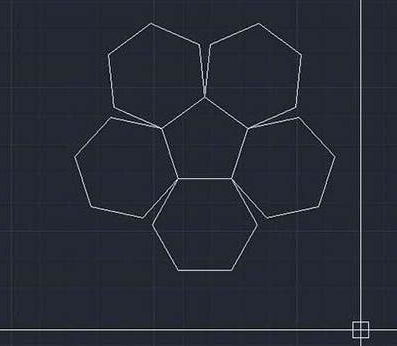 CAD如何使六邊形對齊到五邊形上？